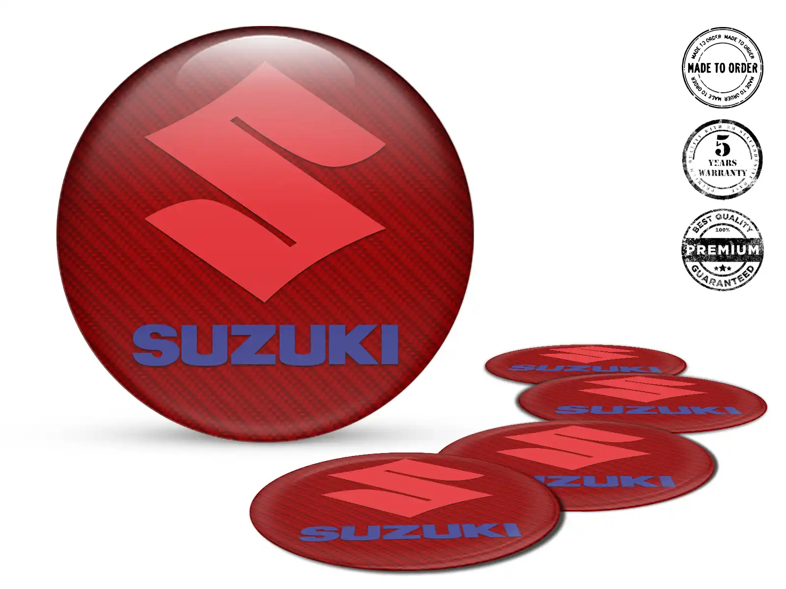 Suzuki Wheel Emblems Brand Silicone Sticker Style